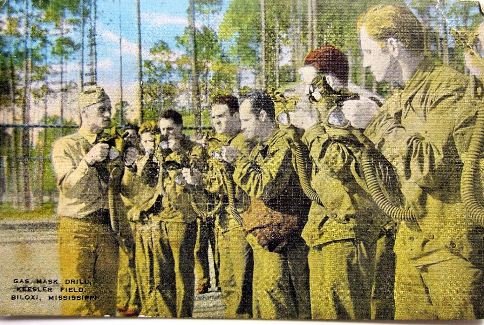 Keesler Field - Gas Mask Training