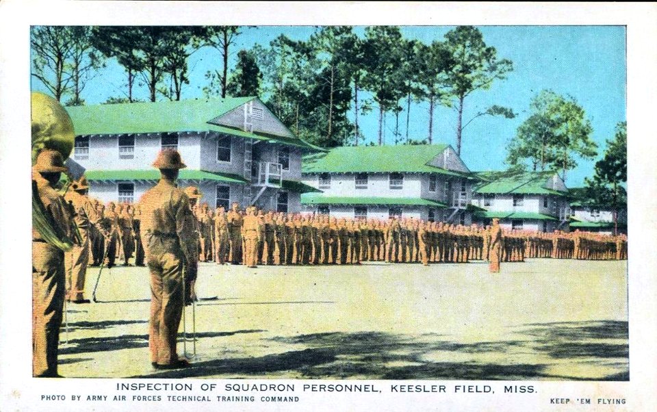 Keesler Field - Inspection of Squadron Personnel