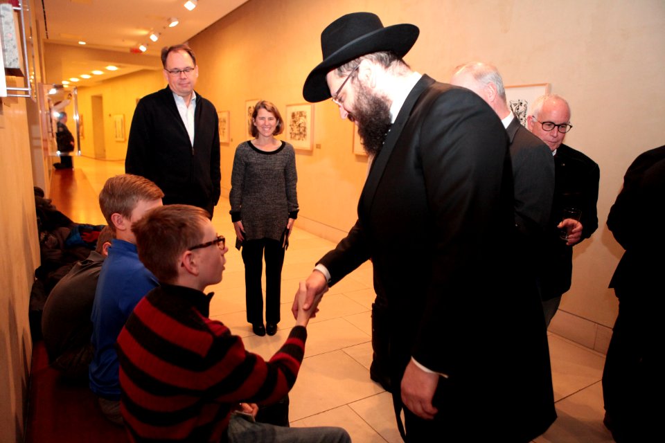 Kent Logsdon, Chargé d'Affaires of the U.S. Embassy in Berlin invited 80 guests to the US embassy in Pariser Platz for the Hanukkah reception (31122143403)