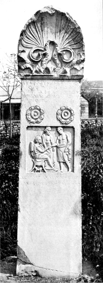 Kerameikos Stele der Euphrosyne (Der Friedhof am Eridanos, Abb. 71)