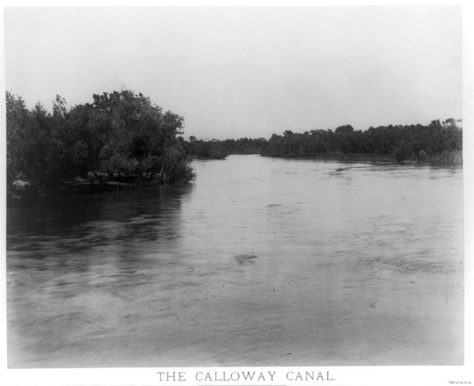 Kern river above Calloway canal, north channel. Kern County, Cal. LCCN2016652690