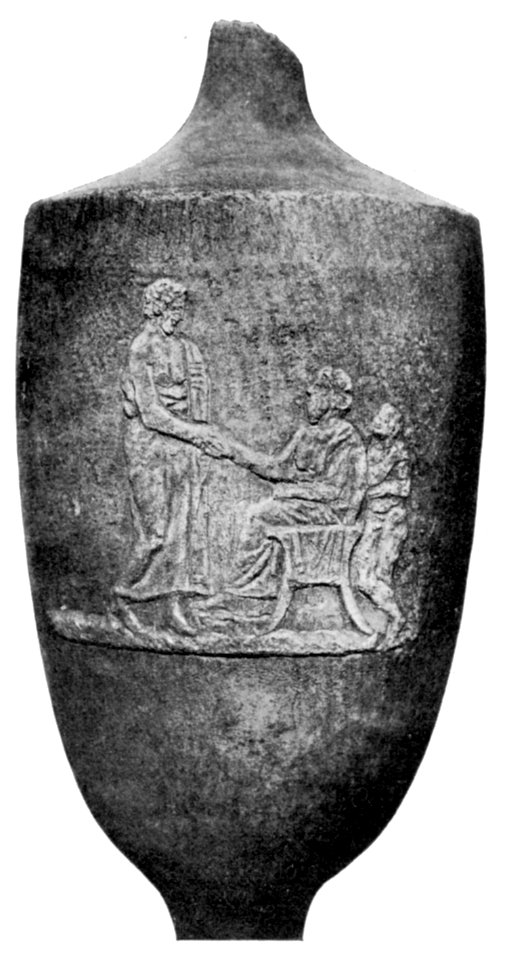 Kerameikos Grabbezirk des Agathon und Sosikrates, Marmorlekythos (Der Friedhof am Eridanos, Abb. 41)