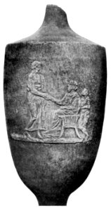 Kerameikos Grabbezirk des Agathon und Sosikrates, Marmorlekythos (Der Friedhof am Eridanos, Abb. 41)