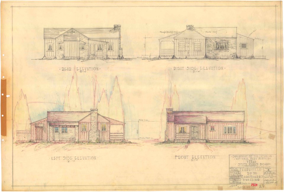 Kerrville state park caretakers dwelling plan