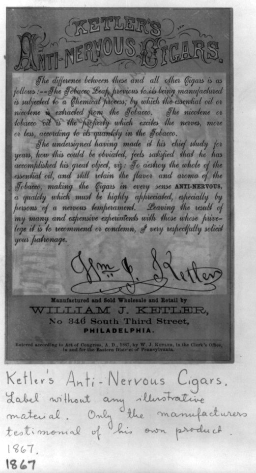 Ketler's Anti-Nervous Cigars LCCN2001697788