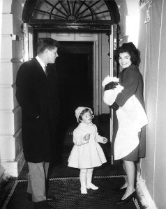 Kennedy Family Returns from Palm Beach photo