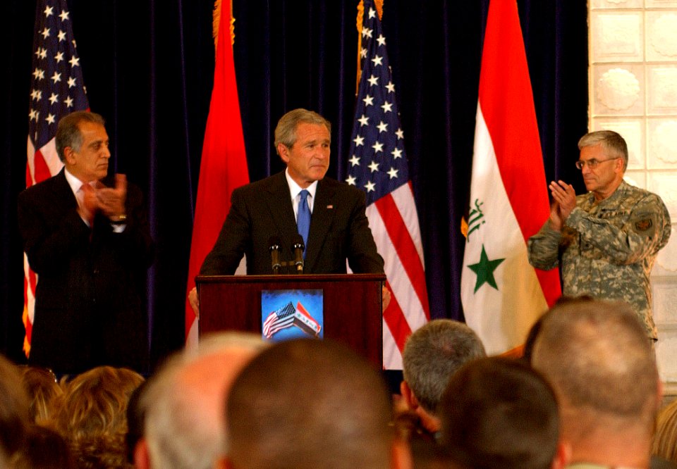 Khalilzad-Bush-Casey in 2006