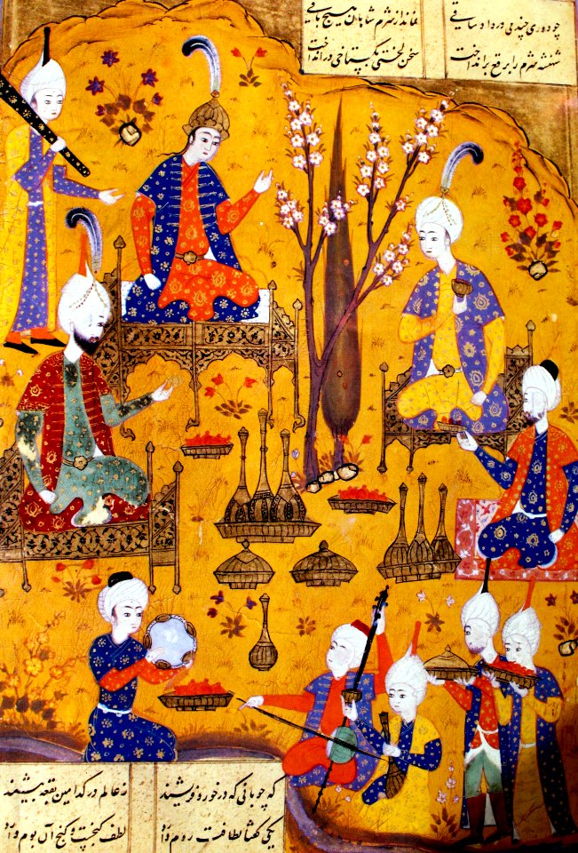 Khosrow an a feast