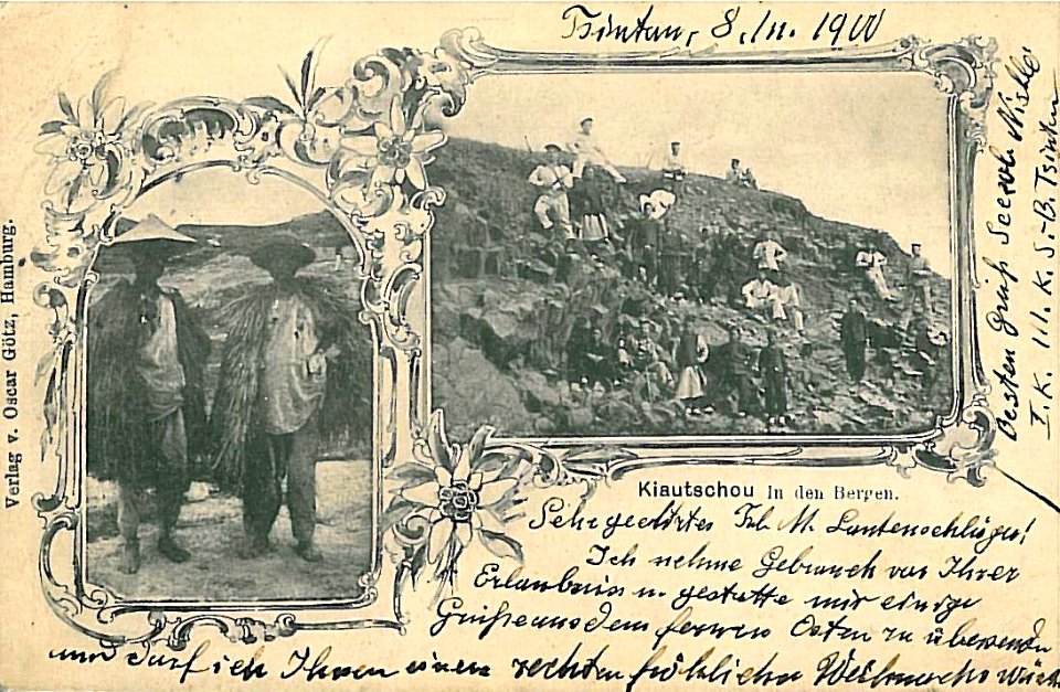 Kiatschou in den Bergen 1900