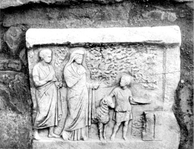 Kerameikos Votivrelief vom Hekateion (Der Friedhof am Eridanos, Abb. 28)