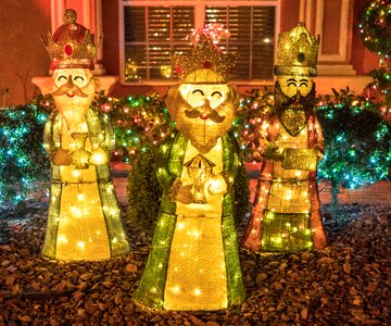 Illuminated night religion