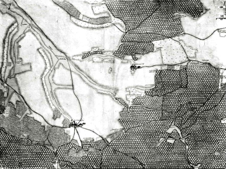 Kiesersche Forstkarte Nr. 120 Holtzweylerhoff (Holzweiler Hof)