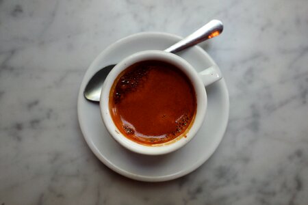 Espresso cup saucer photo