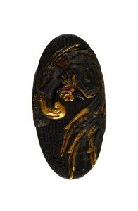 Kikugawa Hisahide - Kashira with Japanese Phoenix (Hô-ô) - Walters 511021