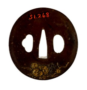 Kikugawa Hisahide - Tsuba with a Flowering Gourd Vine - Walters 51268 - Back