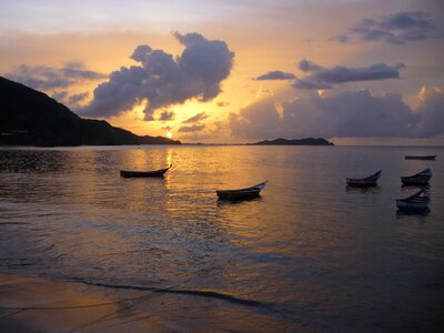 Sunset rio caribbean venezuela