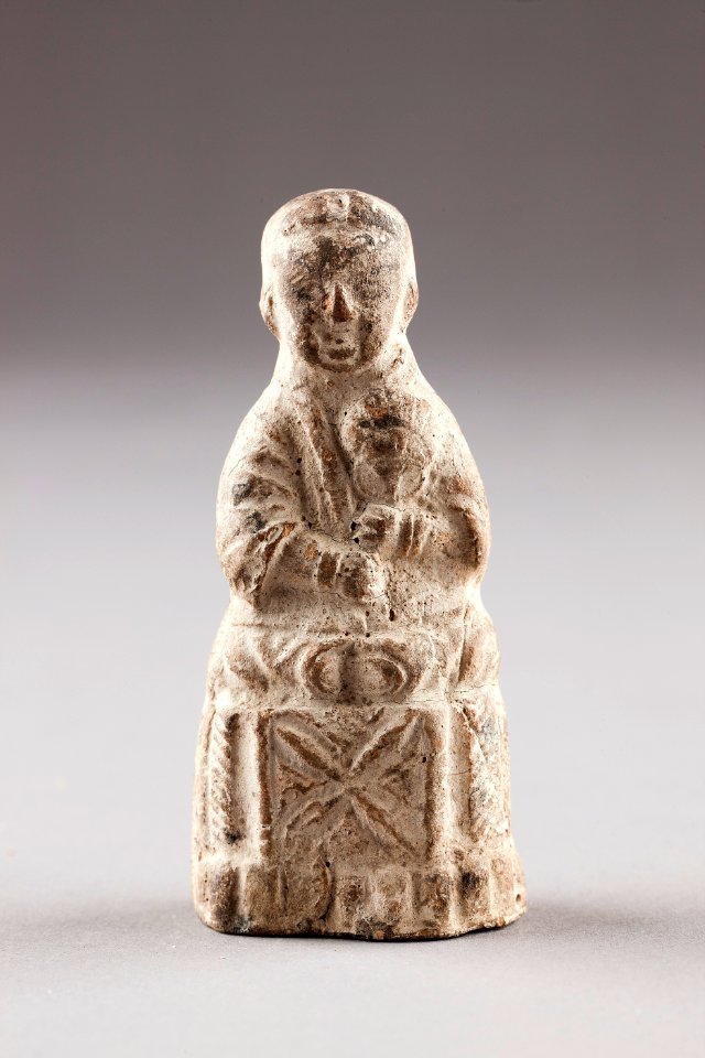 Kinesisk figur i lergods - Hallwylska museet - 96177