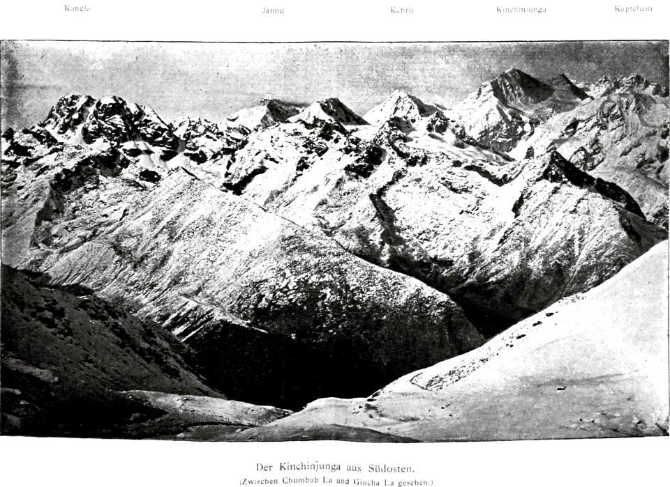 Kinchinjunga aus Südosten 1890