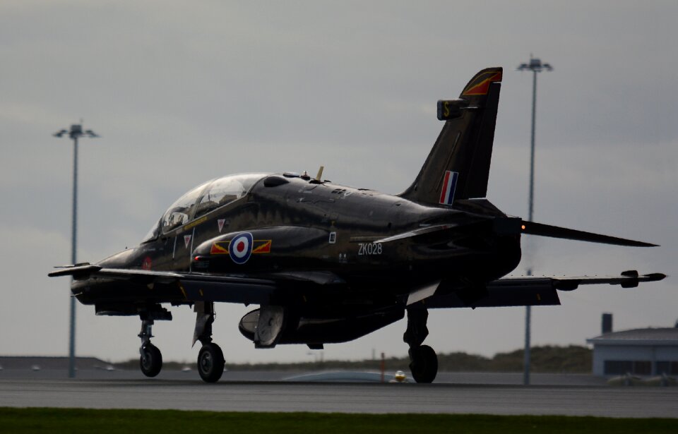 Take off jet plane photo