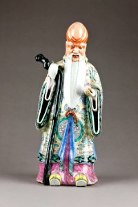 Kinesisk figur föreställande Shou Xing - Hallwylska museet - 95993 photo