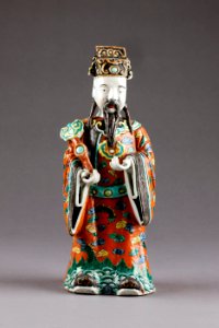 Kinesisk figur hållande kastanjetter från 1800-talet - Hallwylska museet - 95977 photo