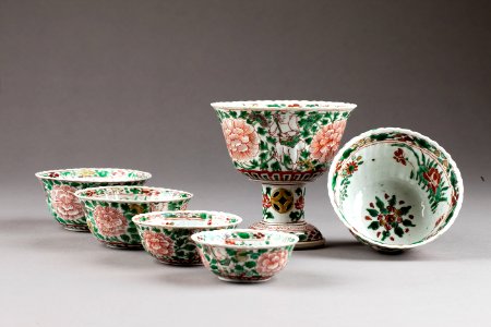 Kinesiska porslins skålar gjorda under Kangxi 1662-1722, Qing-dynastin - Hallwylska museet - 95710 photo