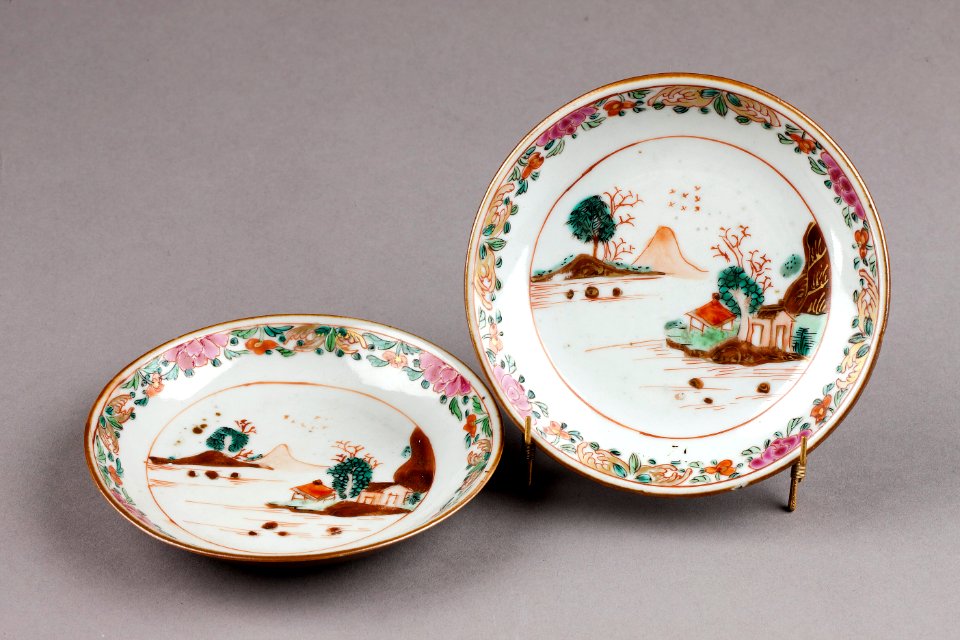 Kinesiska porslins tefat från 1735-1795 - Hallwylska museet - 95819