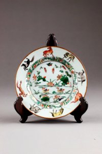 Kinesiskt porslins fat från 1662-1722 Kangxi-perioden - Hallwylska museet - 95676