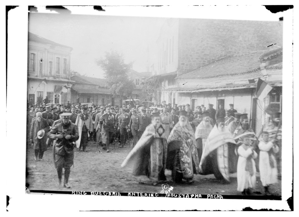 King (of) Bulgaria entering Moustapha Pacha LCCN2014691280