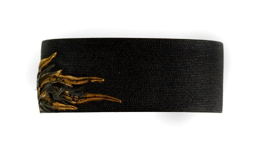 Kikugawa Hisahide - Fuchi with Japanese Phoenix (Hô-ô) - Walters 511020 - Back