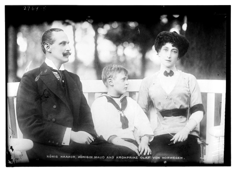 King Haakon, Queen Maud and Crown Prince Olaf from Norway. LCCN2014693638