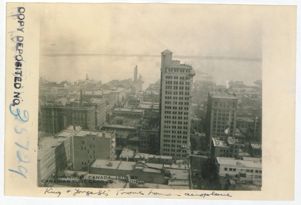 King and Yonge Streets from an Aeroplane (HS85-10-35729) original