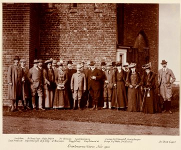 King Edward VII with the King and Queen of Italy