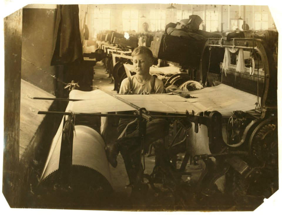 King Philip. Twister in Weave Room - arranging threads. Thomas Burns, 14 years, 447 Kilburn St. Not a minor's occupation. Occupation usually done by adult. Boy was taught by his father. Wage LOC cph.3b33426