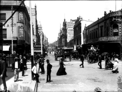 King Street, Sydney, looking east from George Street from The Powerhouse Museum Collection photo