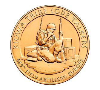 Kiowa Tribe Congressional Gold Medal (front)