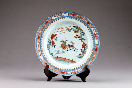 Kinesiskt porslins fat från 1662-1722 Kangxi, Qing-dynastin - Hallwylska museet - 95697 photo