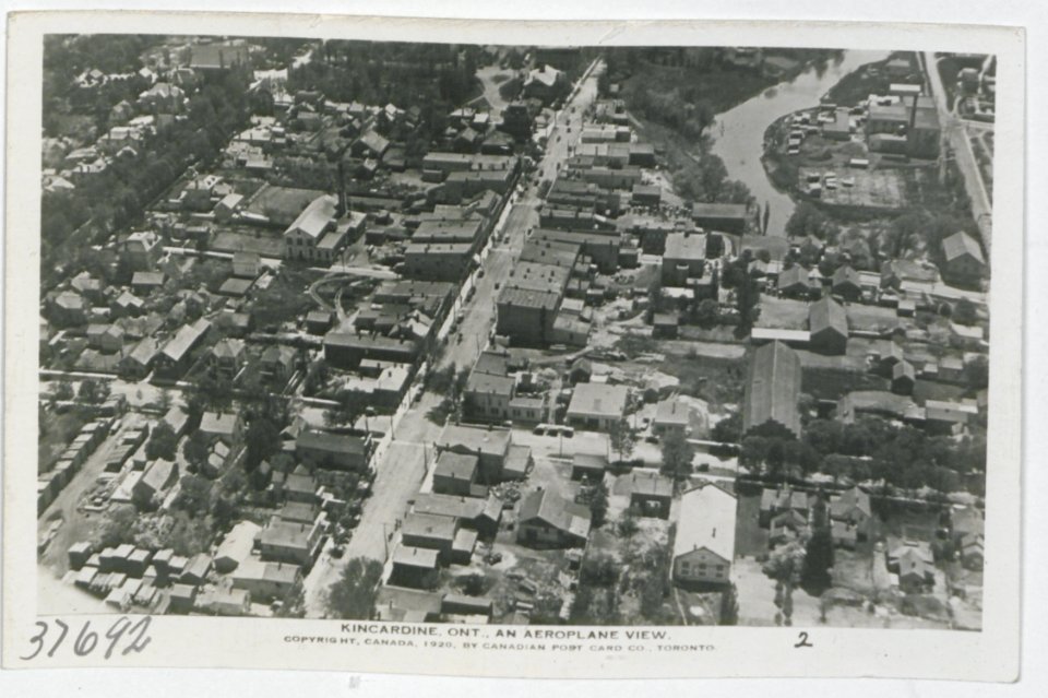 Kincardine Ontario from an Aeroplane (HS85-10-37692) original photo