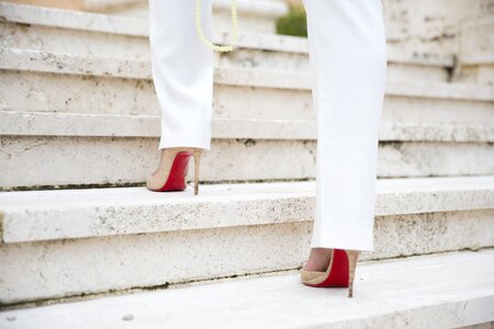 Stilettos female walking