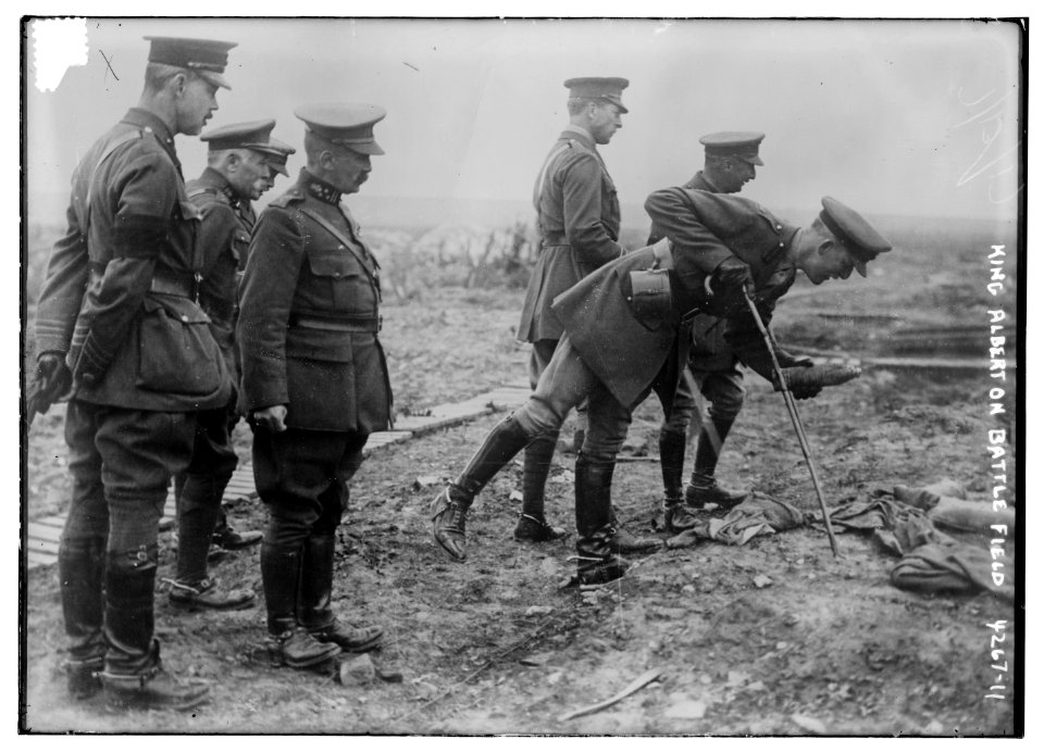 King Albert on Battle Field LCCN2014705064