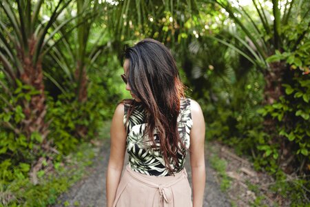 Nature path people photo