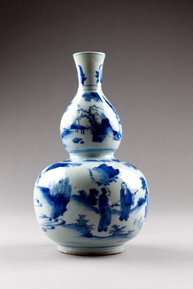 Kinesisk porslinsflaska från 1645-1655 - Hallwylska museet - 95598