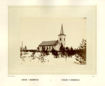 Kirken i Sodankylä i Finland - Norsk folkemuseum - NF.15006-127