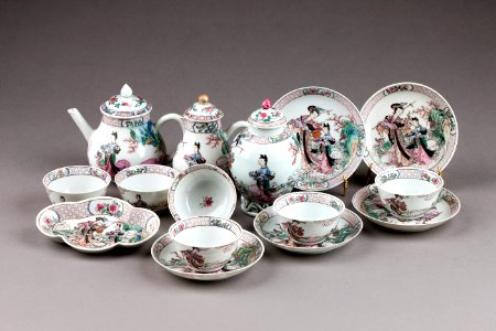 Kinesisk teservis i porslin - Hallwylska museet - 95826