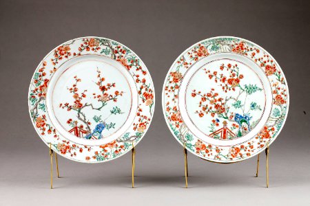 Kinesiska porslins tallrikar från 1662-1722 Kangxi, Qing-dynastin - Hallwylska museet - 95684 photo