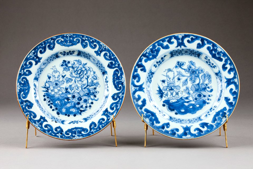 Kinesiska tallrikar från 1700-talet - Hallwylska museet - 95757