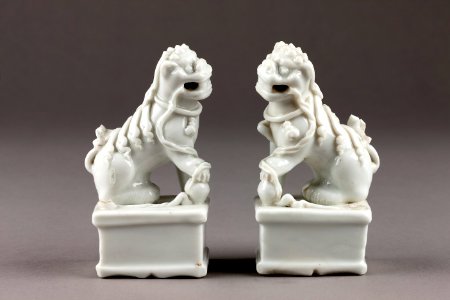 Kinesiska väktarlejon (Fos hund), porslin, 1600-tal - Hallwylska museet - 95582