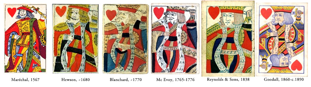 King of Hearts Ruen pattern comparison