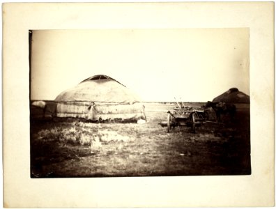 Kirghiz (i.e., Kazakh) aul or tents near Omsk LCCN99615492