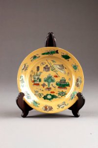 Kinesiskt porslins fat från 1662-1722 Kangxi-perioden - Hallwylska museet - 95677 photo